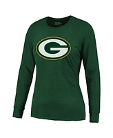 Majestic Women's Jordan Love Green Bay Packers Name Number Long Sleeve T-Shirt