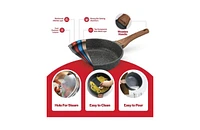 Bakken- Swiss Bakken-Swiss 14-Piece Kitchen Cookware Set – Granite Non-Stick Eco-Friendly for All Stoves & Oven-Safe