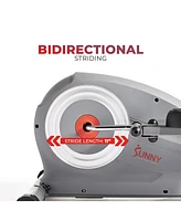 Sunny Health & Fitness Essentials Series Magnetic Smart Elliptical with Exclusive SunnyFit App Enhanced Bluetooth Connectivity