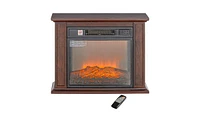 Slickblue Compact Electric Fireplace Heater for Living Room or Bedroom