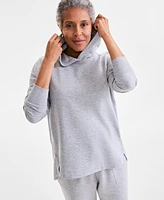 Style & Co Women's Side-Snap Fleece Hoodie, Exclusively at Macy's