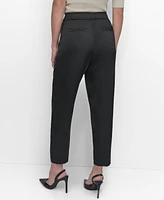 Dkny Women's Elastic Waist-Back Zipper Trousers