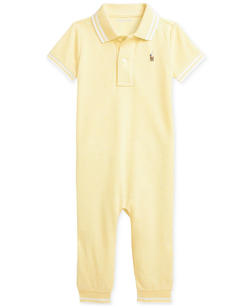 Polo Ralph Lauren Baby Collared Mesh Coverall