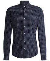 Boss by Hugo Men's Slim-Fit Geometric Print Shirt