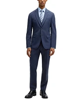 Boss by Hugo Men's Slim-Fit Three Piece Checked Suit