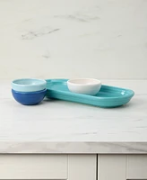 Fiesta Coastal Blues Mixed Colors 4 Pc. Condiment Set
