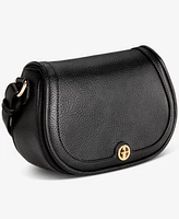 Giani Bernini Pebbled Small Saddle Crossbody, Exclusively at Macy's