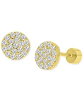 Cubic Zirconia Stud Earrings (3/4 ct. t.w.) in 14k Gold-Plated Sterling Silver
