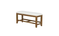 Slickblue Farmhouse 6-Piece Extendable Dining Table Set Trestle Kitchen Table Set