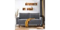 Slickblue Round Arm Loveseat for Elegant and Comfortable Living Room Seating