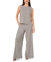 Vince Camuto Women's Striped Pull-On Wide-Leg Pants