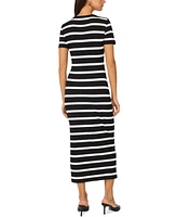 Vince Camuto Women's Round-Neck Knit T-Shirt Midi Dress