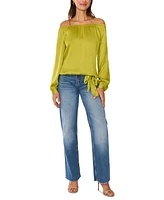 Vince Camuto Women's Off-The-Shoulder Long-Sleeve Top