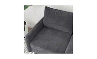 Slickblue Round Arm Loveseat for Elegant and Comfortable Living Room Seating