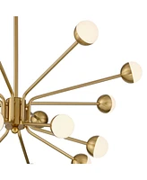 Possini Euro Design Aries 30" Modern Chandelier Ceiling Light Fixture Dining Room Over Table Kitchen Island Foyer Hanging Sputnik 16-Light Led Dimmabl