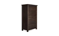 Slickblue Vertical 5-Drawer Chest for Space-Saving and Efficient Bedroom Storage