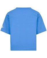Nike Little Girls Flow-Ral Relaxed Blue Beyond T-Shirt