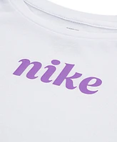 Nike Little Girls Dri-fit T-Shirt & Scooter Skort Set