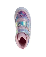 Disney Little and Toddler Girls the Mermaid Hook Loop High Top Sneakers