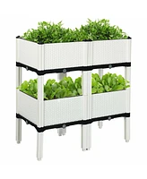 Slickblue 4PCS Planting Box Set for Organized and Versatile Outdoor Gardening