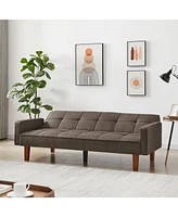 Slickblue Comfortable Linen Sofa Bed for Living Room and Guest