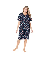 Dreams & Co. Plus Size Print Sleepshirt