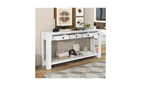 Slickblue Versatile Console Table Sofa Table for Entryway and Living Room Storage