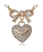 Juicy Couture Gold-Tone Pearl Heart Pendant Necklace