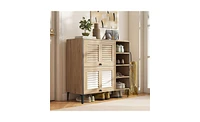 Slickblue Modern Entryway Shoe Cabinet for Stylish and Organized Storage