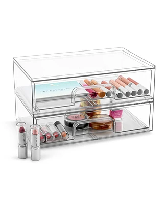 Sorbus Pack Clear Acrylic Drawer Organizers