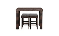 Slickblue Bar Stool-Table and Chair Set of 4 for Stylish and Comfortable Dining or Entertaining