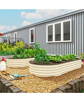 Outsunny 2PCS Raised Garden Bed, Beds for Gardening,