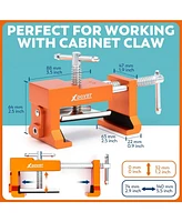 Xdovet Cabinet Clamps Face Frame Cabinet Clamps for Cabinets Installation Easy to Operate and Accurate Positioning Complimentary a Drill Orange-2Pack