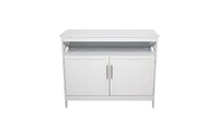 Slickblue Double Door Side Cabinet with Adjustable Partition