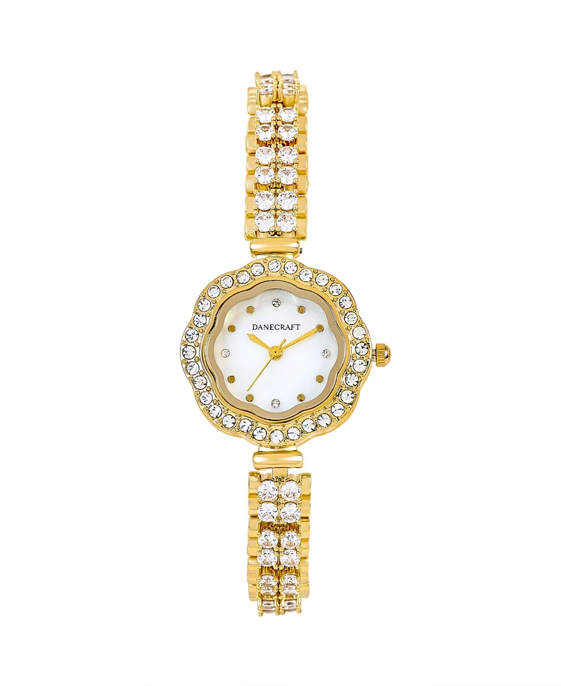 Danecraft Women's 18K Fine Gold Plated Analog Watch