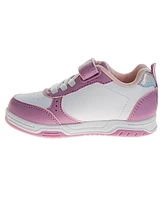 Disney Toddler and Little Girls Stitch and Angel Hook and Loop Skate Style Sneakers