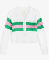 Epic Threads Girls Sporty Stripe Cardigan, Exclusively at Macy's