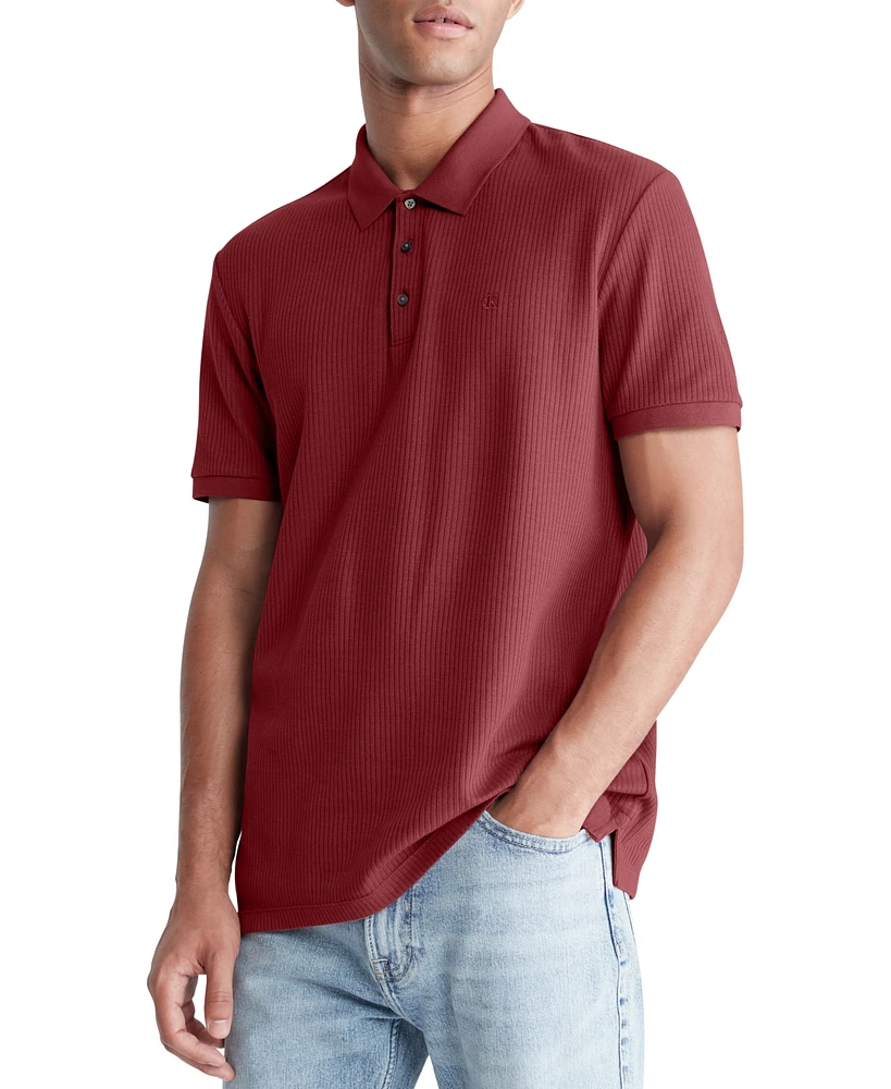 Calvin Klein Men's Regular-Fit Drop-Needle Polo