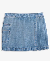 Tommy Hilfiger Big Girls Cotton Denim Wrap Cargo Skort