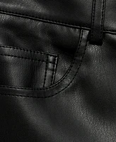 Mango Women's Leather-Effect Straight Pants