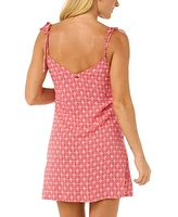 Rip Curl Juniors' Cala Mayor Tie-Strap Mini Dress