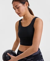 Id Ideology Women's Compression Cropped Tank Top, Exclusively at Macy's