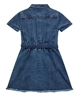 Guess Big Girls Denim Short Sleeve Dress