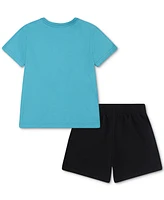 Nike Little Boys Logo Crewneck T-Shirt & Shorts Set