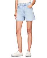 Tommy Jeans Women's Denim High-Rise Mom Shorts