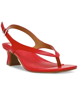 Dv Dolce Vita Women's Birdie Ankle-Strap Thong Heeled Dress Sandals