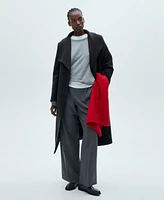 Mango Women's Belted Woolen Coat