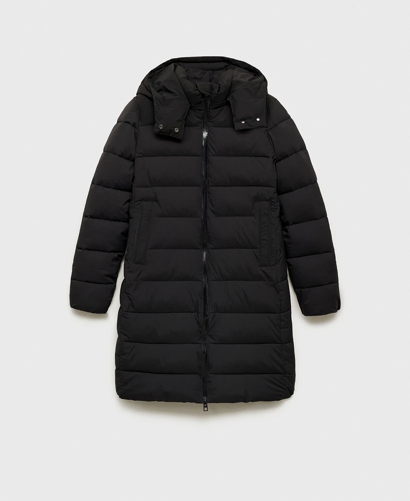 Mango Women's Water-Repellent Quilted Coat