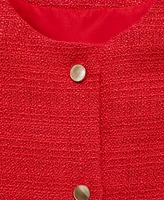 Mango Women's Buttons Detail Tweed Vest