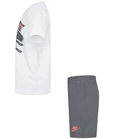 Nike Little Boys "On The Move" Logo T-Shirt & Shorts Set